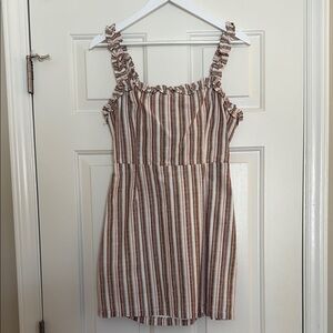 Striped Ruffle Dress